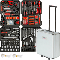 Mallette à outils trolley 616 pièces valise boite à tire caisse aluminium ref1